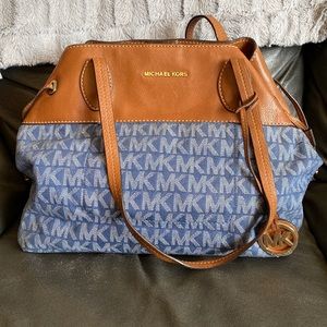 Michael Kors Denim & Brown Bag